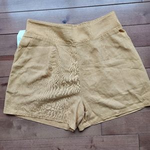 Hyfive linen blend hi waisted pull on shorts